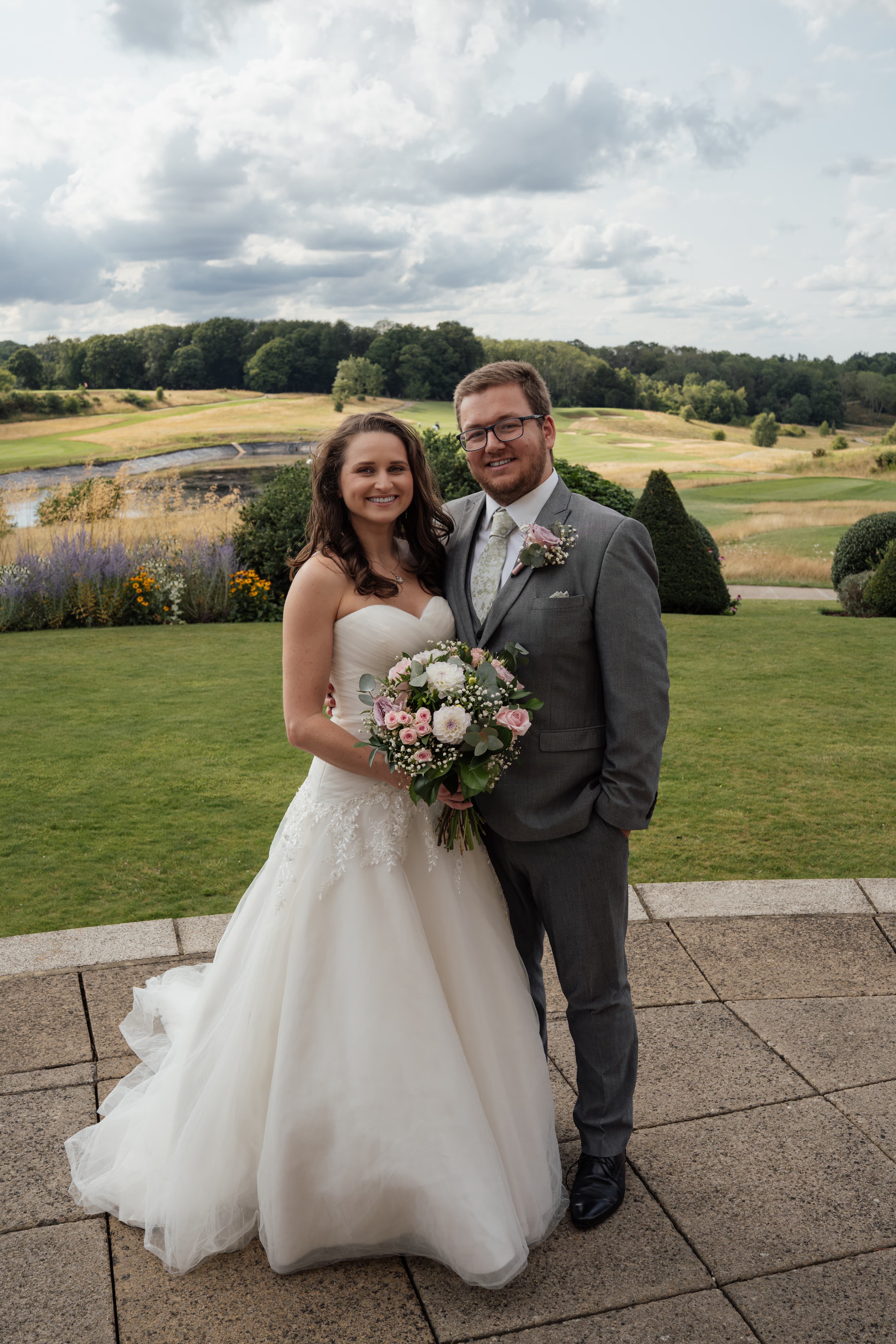 Beautiful wedding moment between Claire and Dave captured in documentary style
