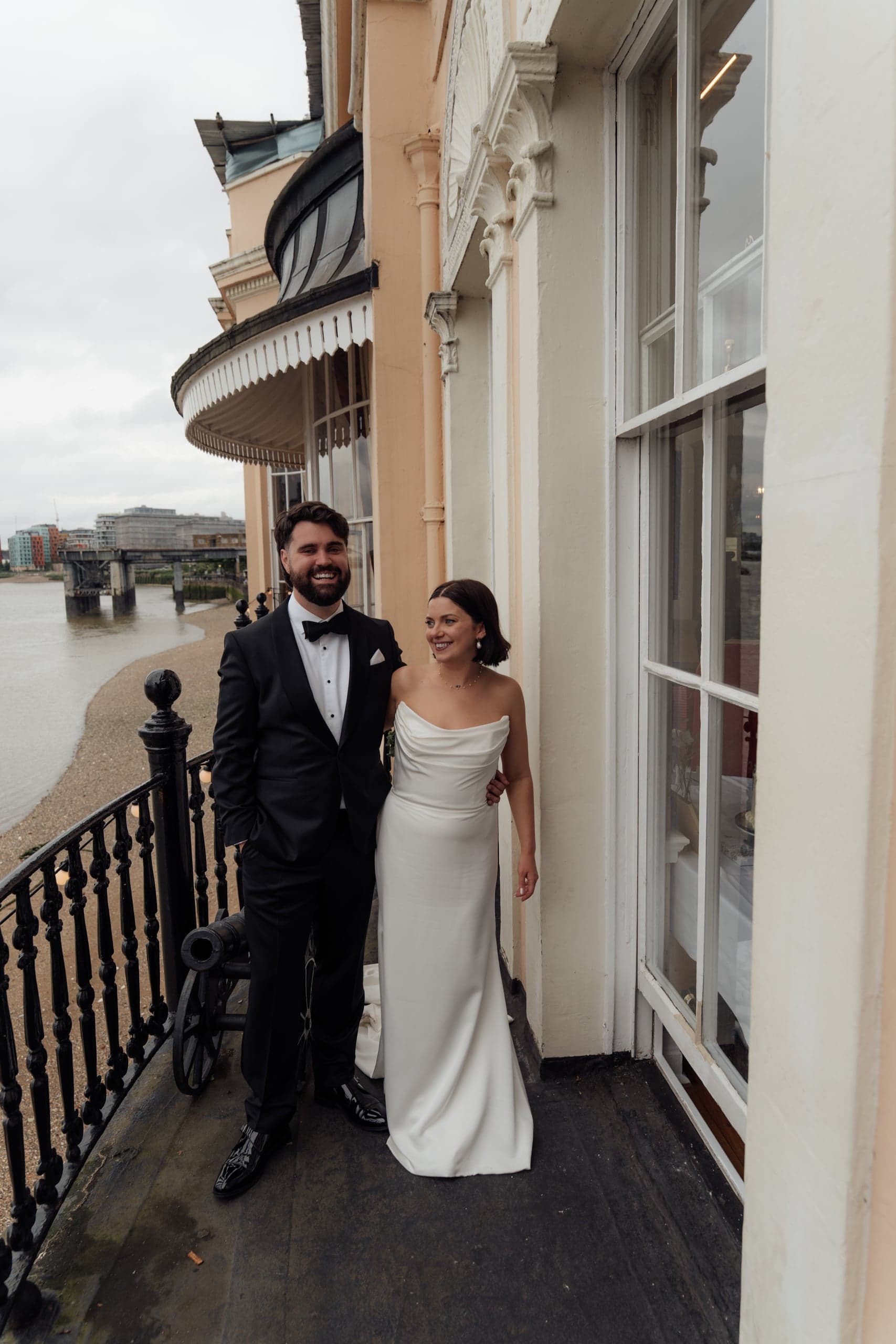 Kirsty and Jamie on balcony