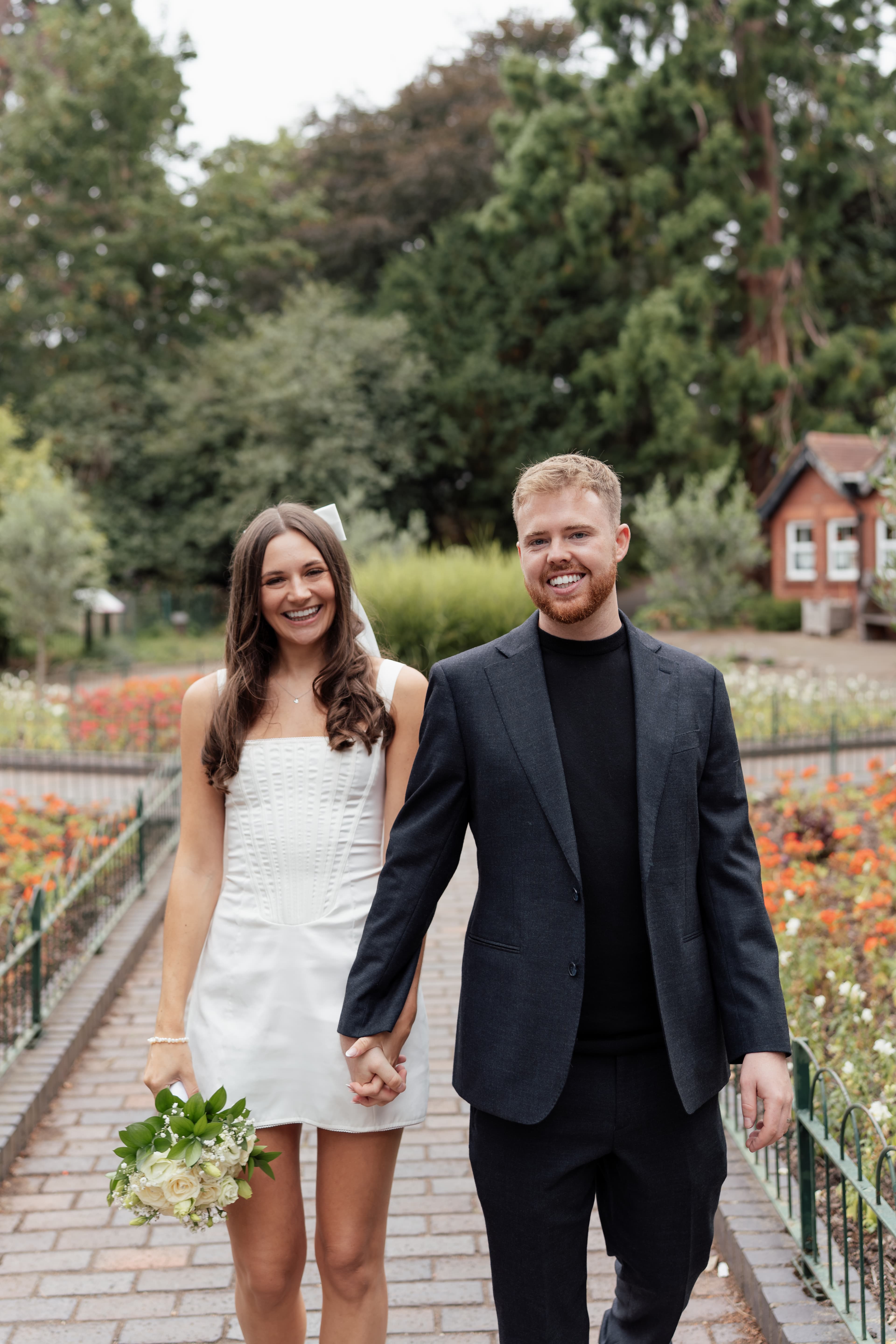 Bride and groom Emma and Jack