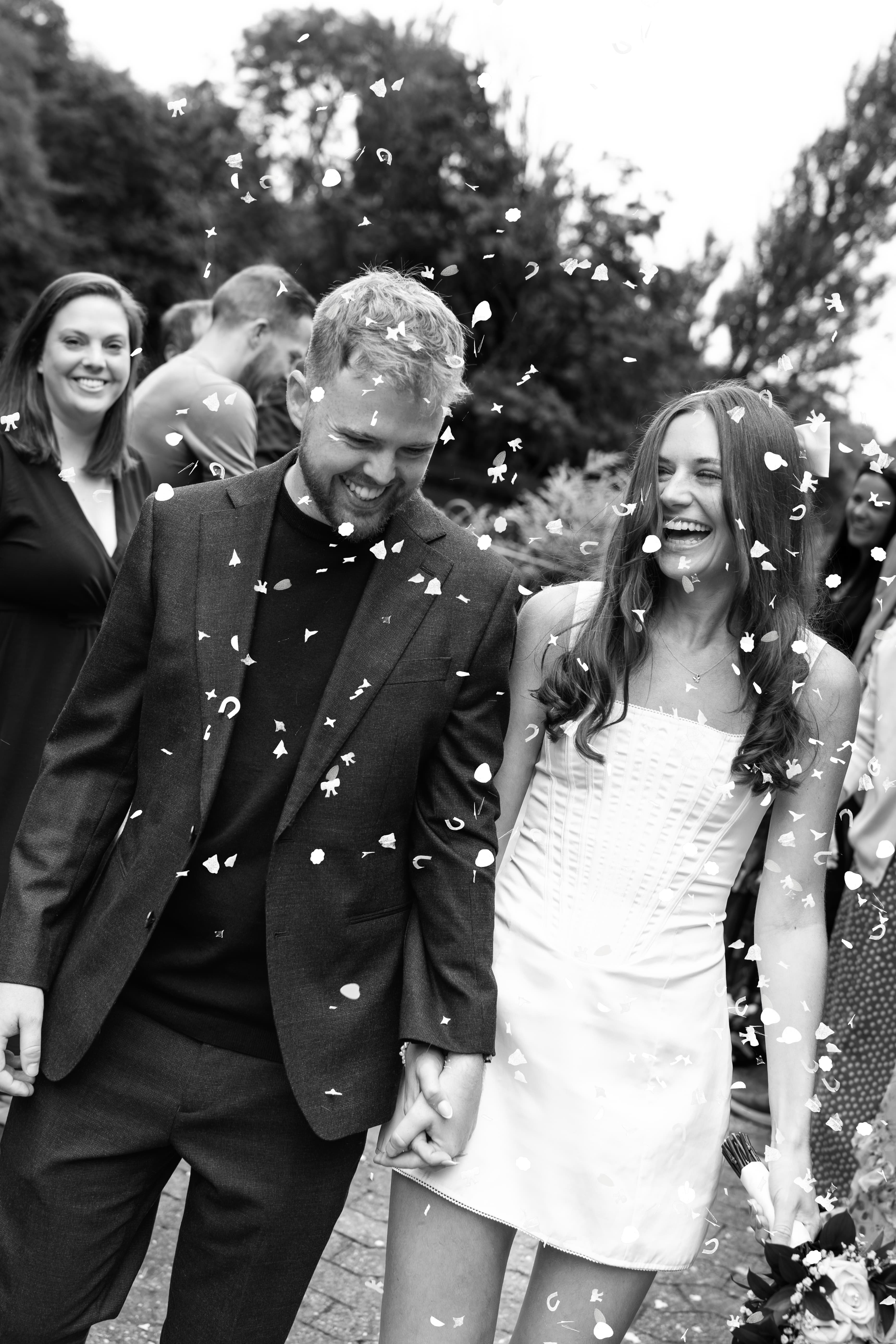 Wedding photography at Greenwich showing elegant architectural columns