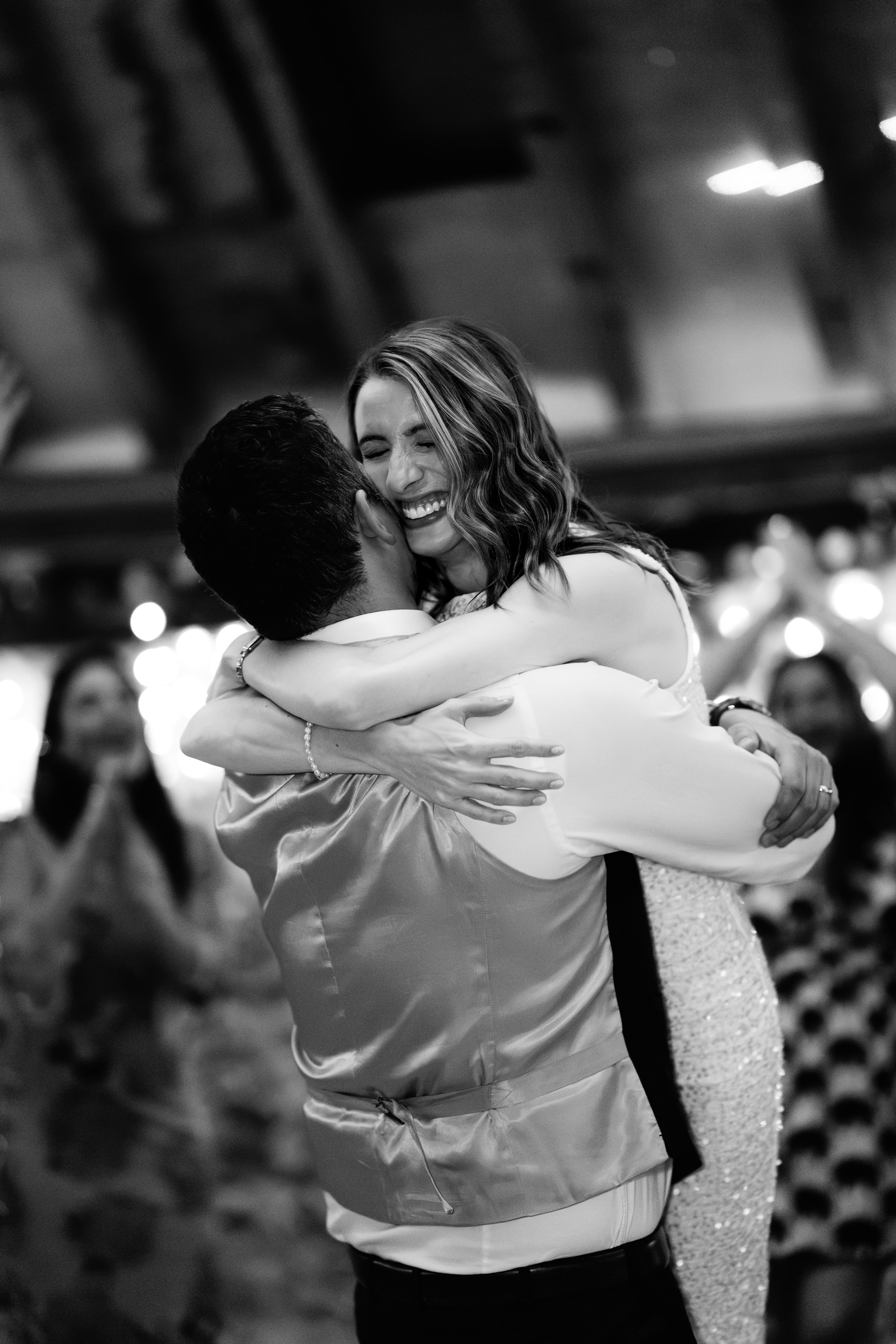 Nikki & Chris sharing a tender moment during their intimate wedding day
